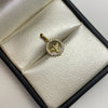 Dije Espiritu santo circones blancos Oro amarillo 18k 0,8 Gr / 9,9 mm / 1,6 Cm