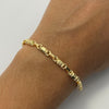 Pulso Rustico Oro amarillo 18k 3,80 Gr / 3,5 mm / 18,5 Cm Broche 0,40