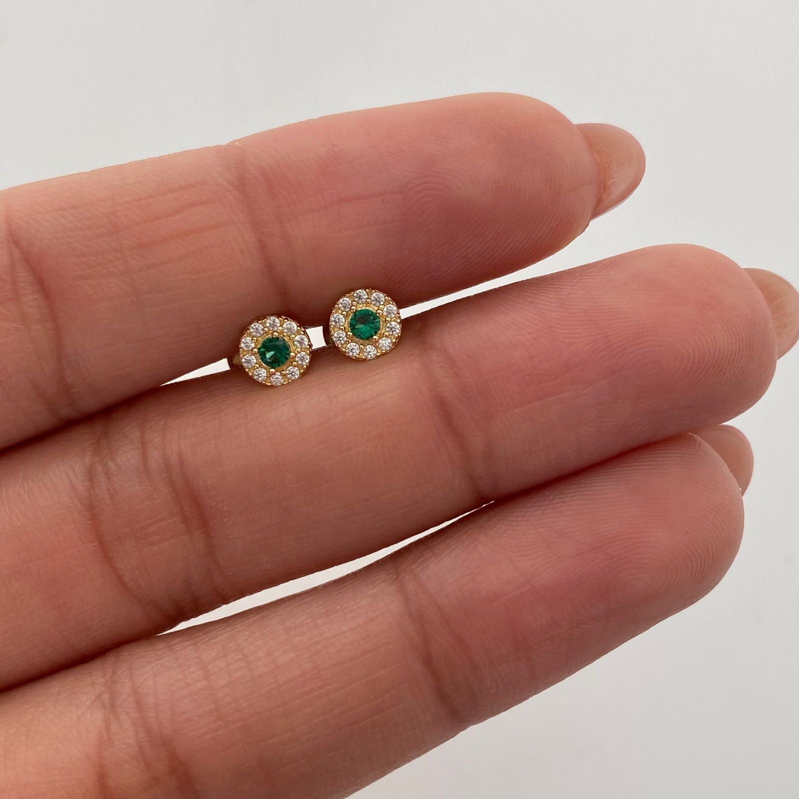 Topos Circulo Casting blanco Oro amarillo 18k 0,7 Gr / 5,3 mm