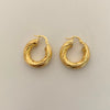 Candonga Entorchada Oro amarillo 18k 4,3 Gr / 2,5 Cm