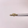 Anillo corazón diamantado Oro amarillo 18k / Talla 8 / 0,92 Gr / 2,15 mm