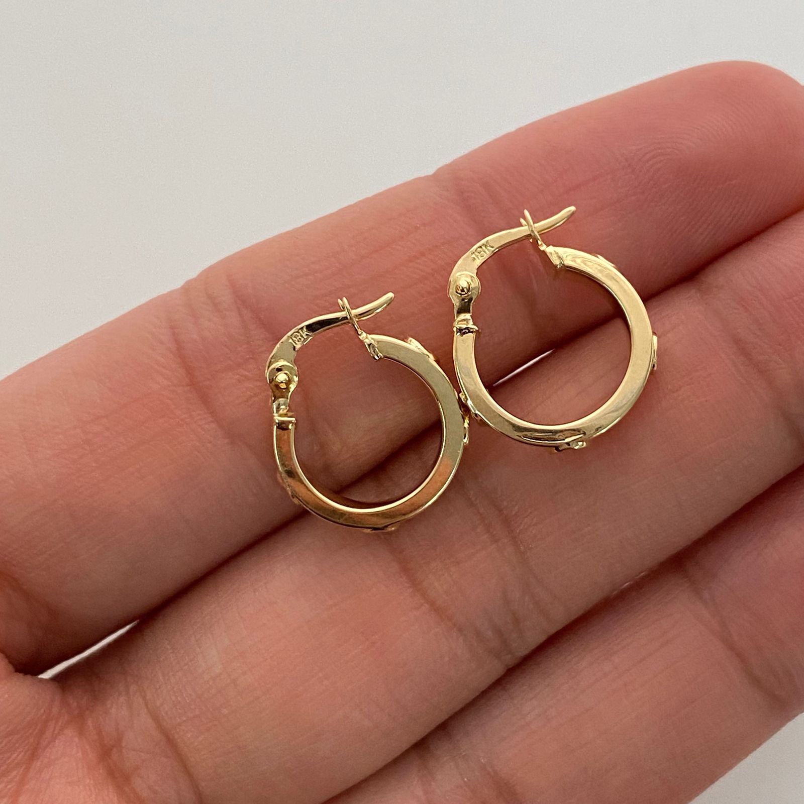 Candonga sello Oro amarillo 18k 1,7 Gr / 1,5 Cm