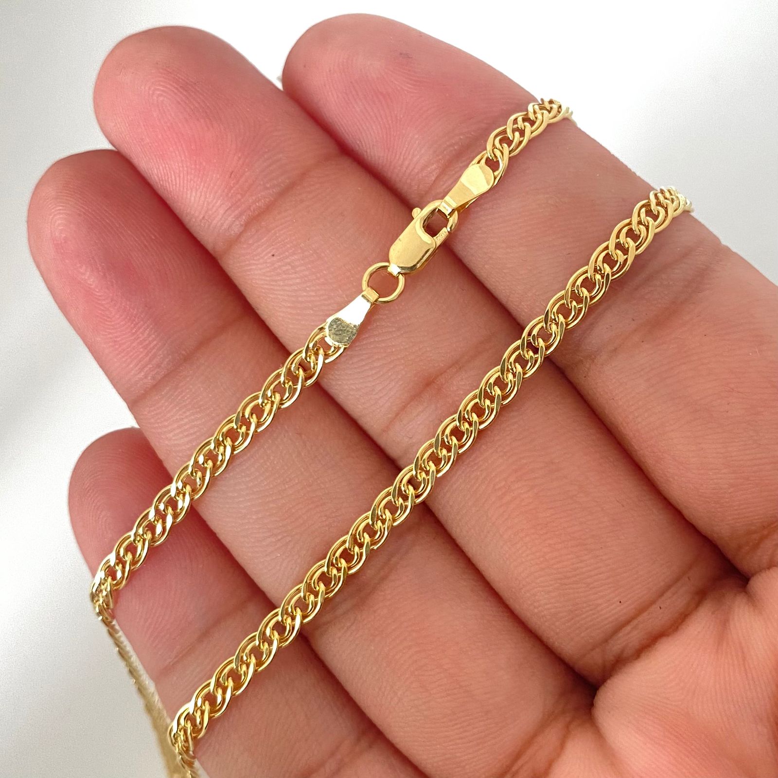 Cadena It doble aro Oro amarillo 18k 6,35 Gr / 3,6 mm / 50 Cm