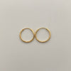 Candonga imperdible diamantada Oro amarillo 18k 0,8 Gr / 1,5 Cm