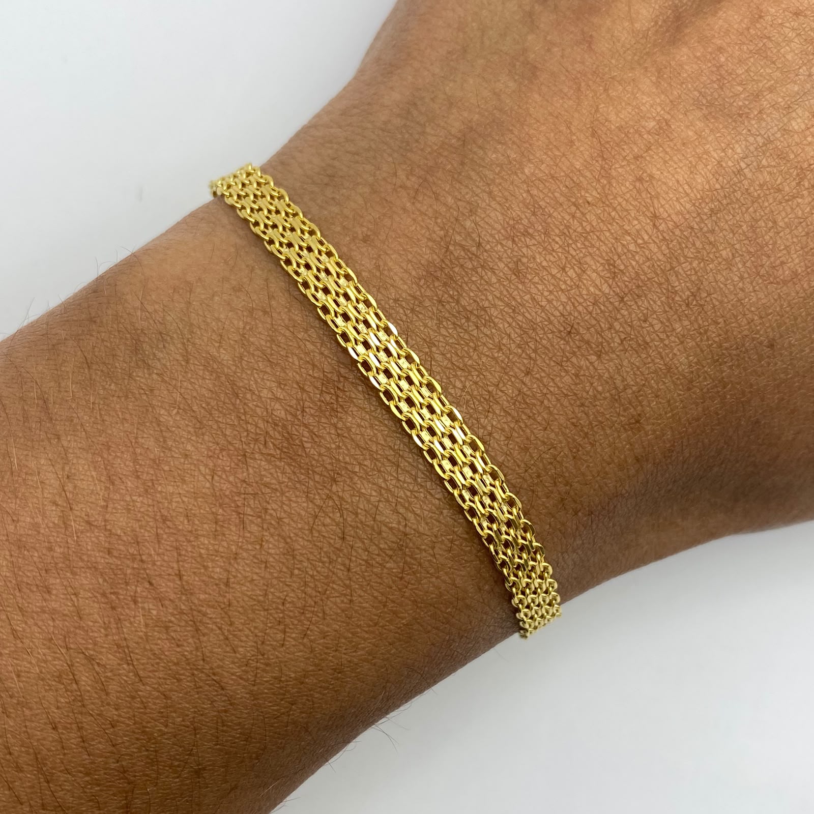 Pulso It China Oro amarillo 18k +1 / 2,95 Gr / 4,7 mm / 19,8 Cm