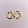 Candonga Entorchada Oro amarillo 18k 1,46 Gr / 1,7 Cm
