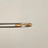 Anillo Solitario Oro amarillo 18k / Talla 6 / 1,55 Gr / 2 mm