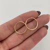 Candongas Imperdibles Oro amarillo 18k 0,7 Gr / 1,5 Cm