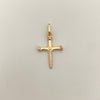 Dije cruz clavo centro x casting Oro amarillo 18k 1,60 Gr / 3,0 Cm