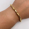 Pulso Rustico especial Oro amarillo 18k 10,60 Gr / 4,7 mm / 21,3 Cm Broche 0,40