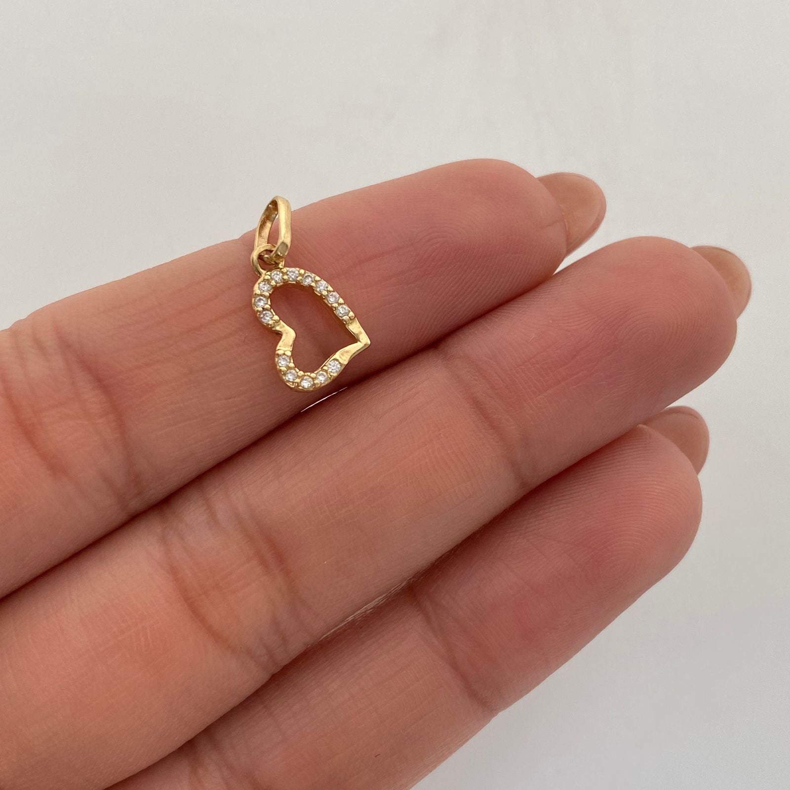 Dije Corazon Casting Delgado Oro amarillo 18k 0,65 Gr / 7,8 mm / 1,3 Cm
