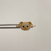 Anillo oso circones Oro amarillo 18k / Talla 8 / 2,15 Gr / 2 mm