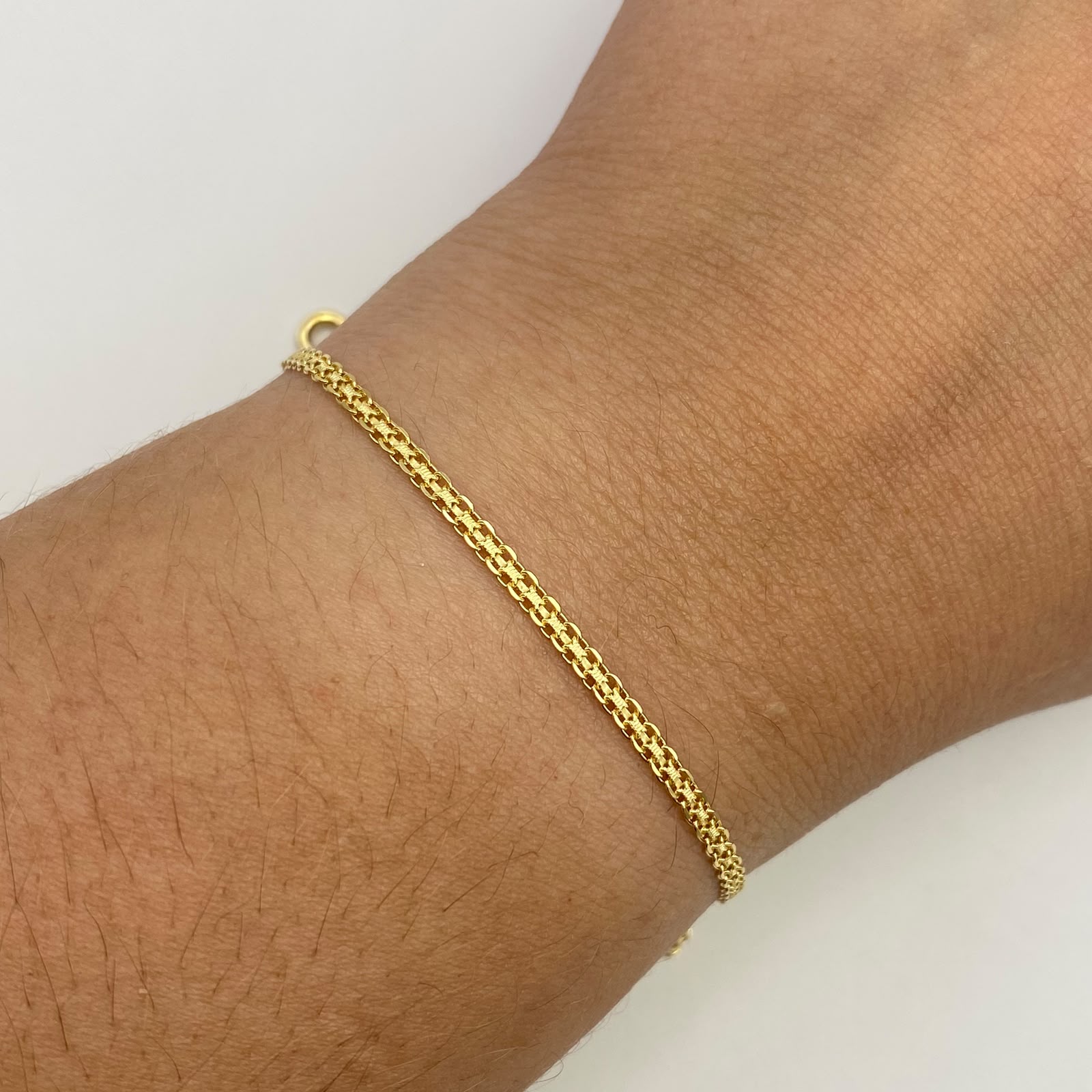 Tobillera It china Oro amarillo 18k +1 / 2,51 Gr / 2,20 mm / 25 Cm