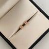 Topos Cuadrado Casting Rosa Oro amarillo 18k 0,75 Gr / 4,8 mm