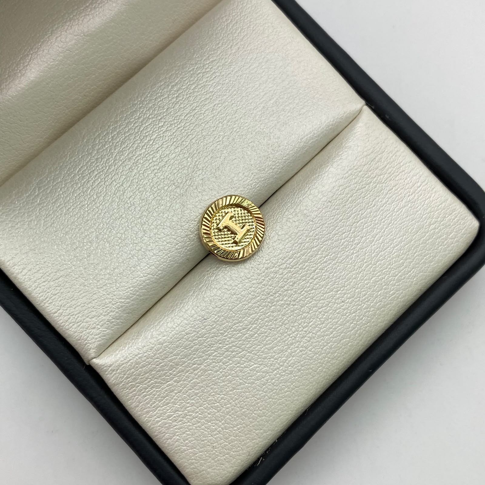 Herraje tambor letra i Oro amarillo 0,5 Gr / 1 Cm