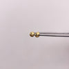 Topos Mini trebol diamantado Oro amarillo 18k 0,4 Gr / 3,6 mm