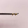 Topos silueta corazón diamantada Oro amarillo 18k 0,45 Gr / 6,10 mm