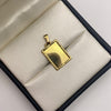Dije placa fotograbado Oro amarillo 18k 1,36 Gr / 14,35 mm / 2,5 Cm