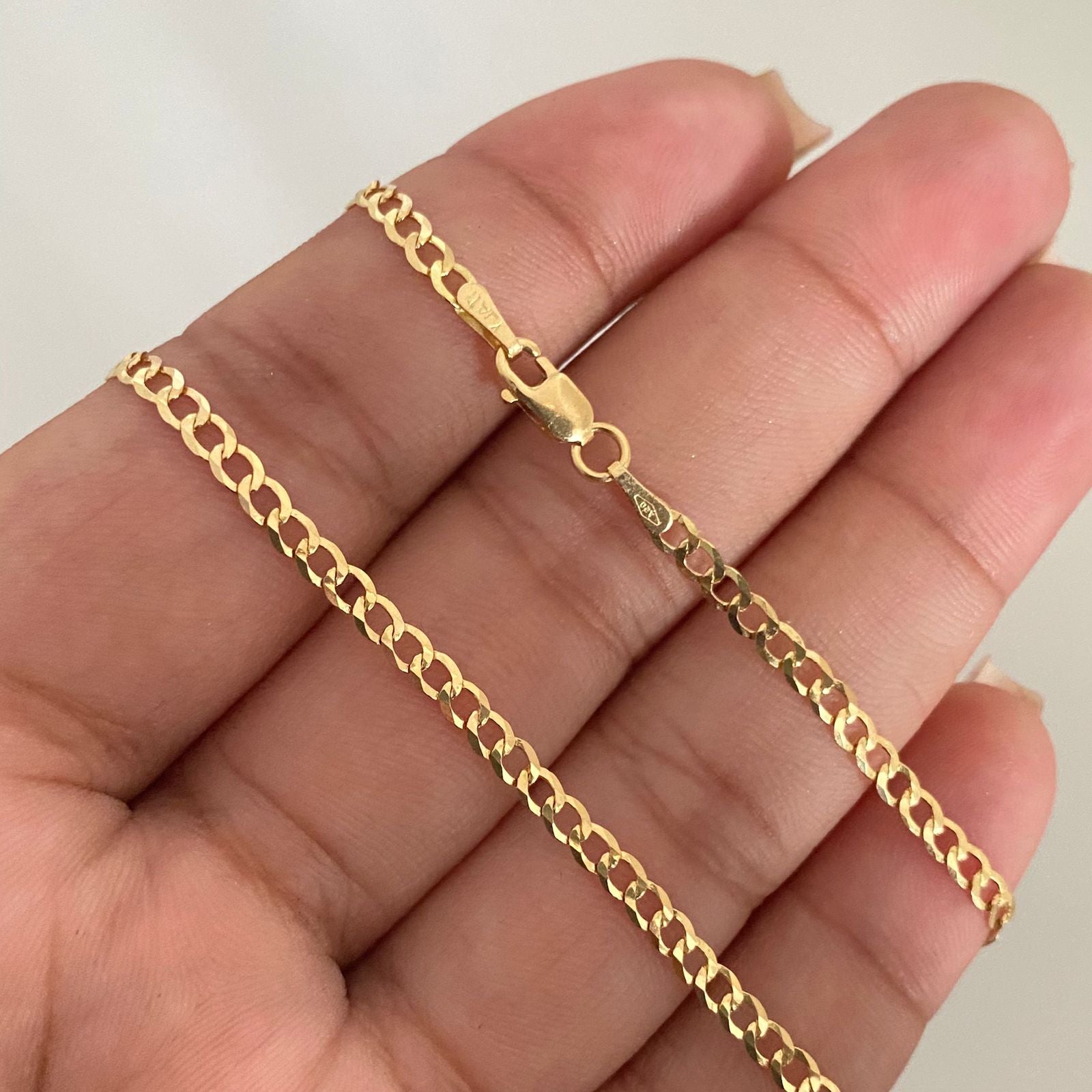 Cadena It Cubana Oro amarillo 18k 5,55 Gr / 2,8 mm / 60 Cm