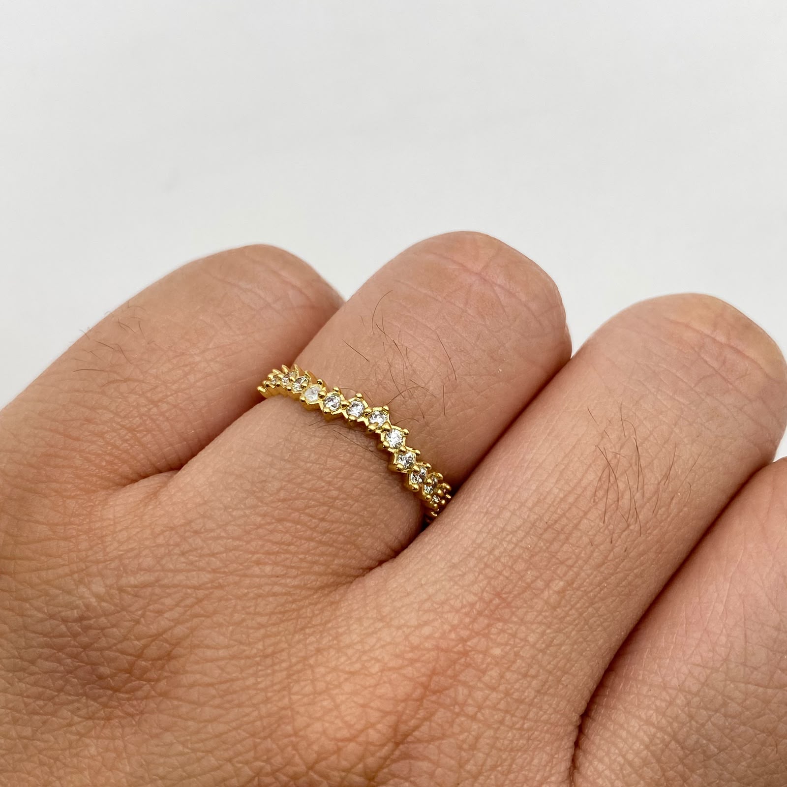Anillo churumbela ondas Oro amarillo / Talla 5 1/2 / 1,15 Gr