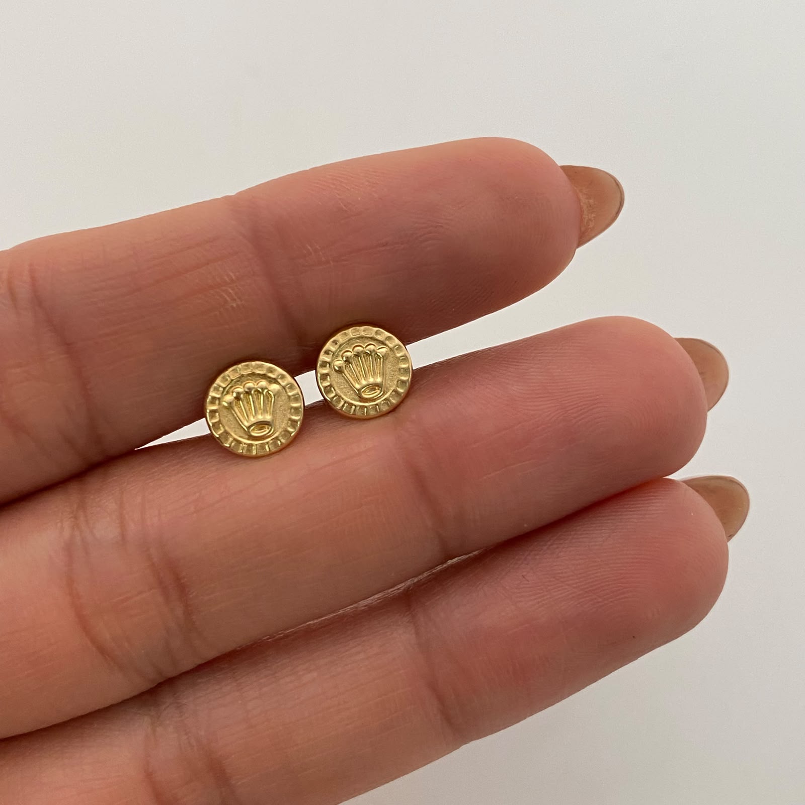 Topos Corona Rx Oro amarillo 18k 0,7 Gr / 7,8 mm