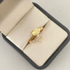 Anillo con cruz y virgen de guadalupe  Oro amarillo 18k / Talla 5 1/4 / 3,8 Gr
