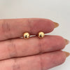 Topos bola lisa Oro amarillo 18k 0,60 Gr / 6,0 mm