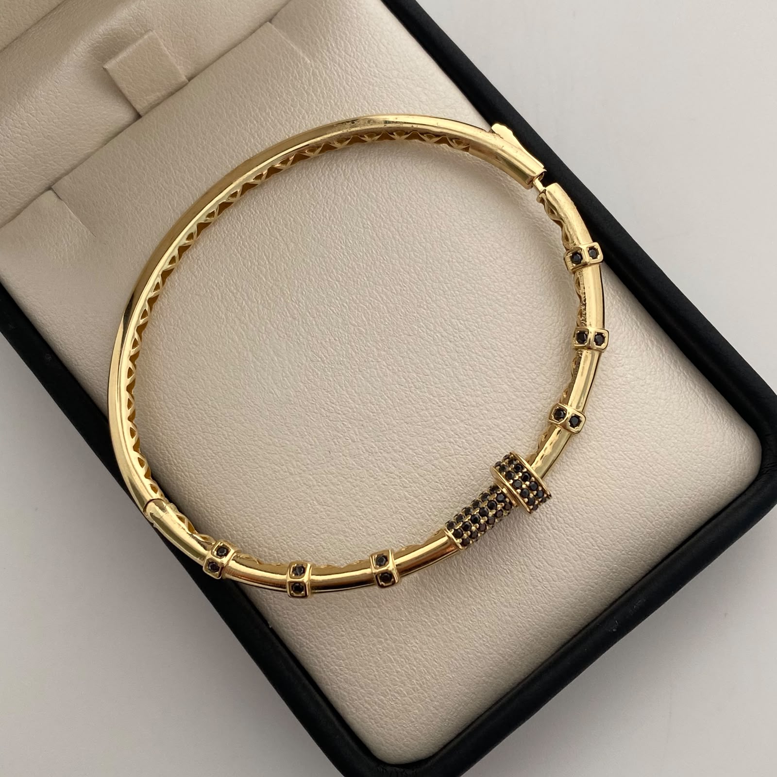 Aro It Clavo Casting negro Oro amarillo 18k +6 / 13,2 Gr / 3,6 mm / 20 Cm