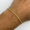 Pulso It Mini franco Oro amarillo 18k +1 / 1,55 Gr / 1,7 mm / 18,7 Cm