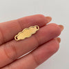 Herraje Placa Nube Oro amarillo 18k 0,45 Gr / 2,1 Cm