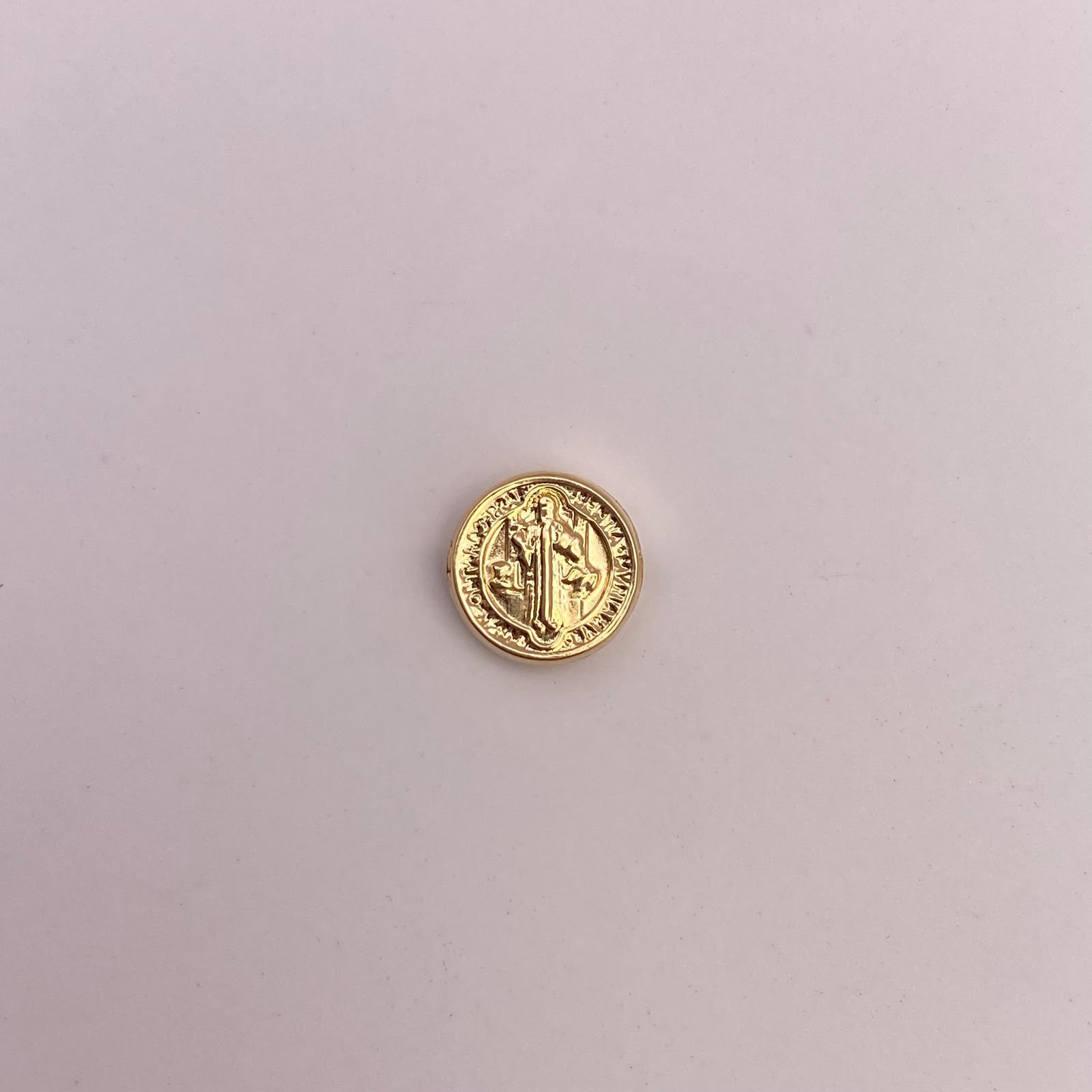 Herraje tambor san benito Oro amarillo 18k 0,37 Gr / 0,7 Cm