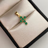 Dije Cruz Casting Oro amarillo 18k 0,95 Gr / 9,2 mm / 2,1 Cm