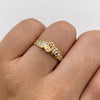 Anillo corona rx  Tres oros 18k / Talla 8 1/2 / 1,9 Gr / 1,93 mm
