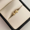Topos avion circon blanco  Oro amarillo 18k 0,6 Gr / 5,5 mm