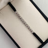 Pulsera tejida Bolas diamantadas 4mm Oro blanco 18k 1,2 Gr
