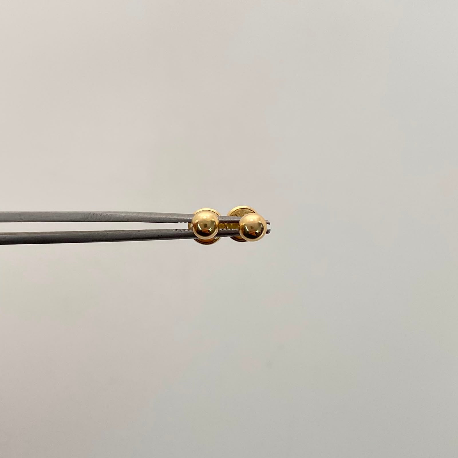 Topos Bola Lisa 4mm Oro amarillo 18k 0,45 Gr