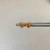 Topos Corazon Diamantado Oro amarillo 18k 0,45 Gr / 6,9 mm