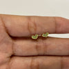 Topos corazon circon verde Oro amarillo 18k 0,6 Gr / 5,5 mm