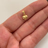 Dije Corazon Inflado Oro amarillo 18k 0,3 Gr / 8,2 mm / 1,1 Cm