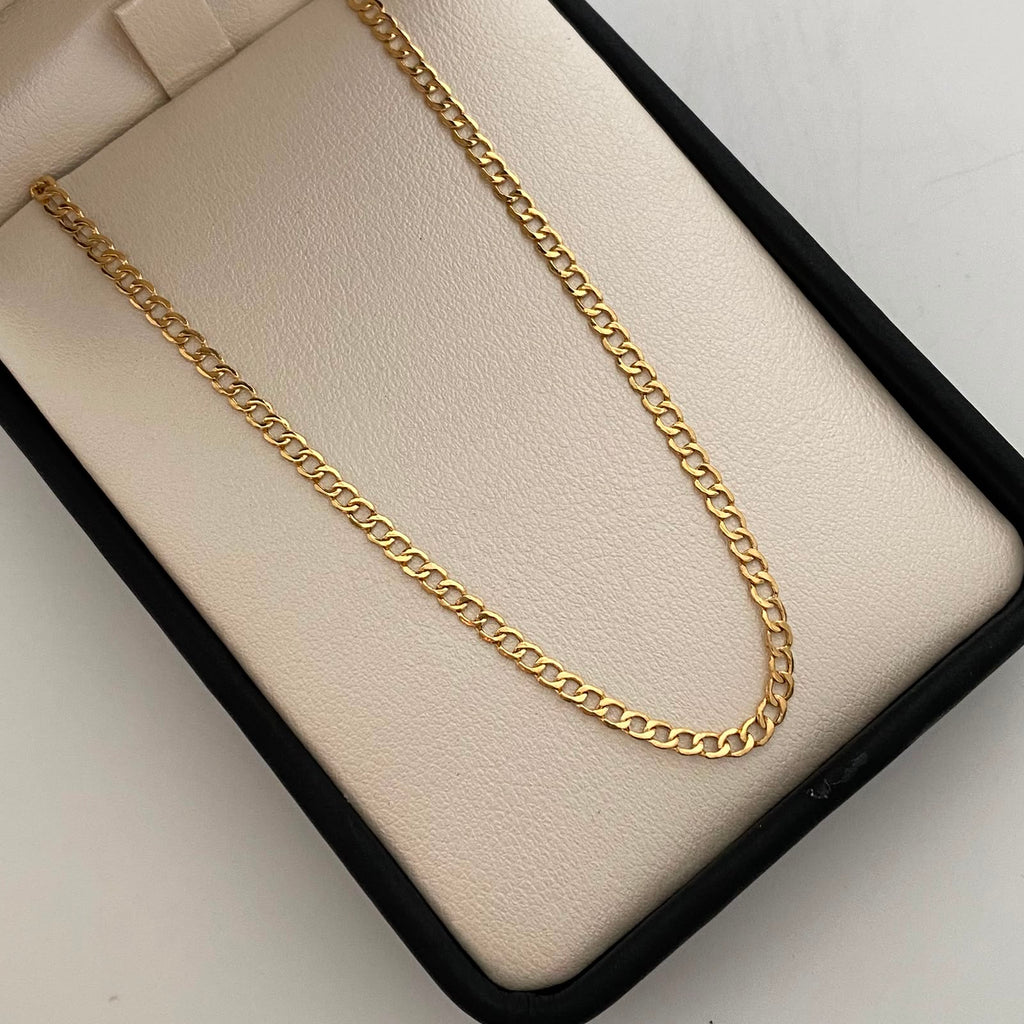 Cadena It Cubana Oro amarillo 18k 3 Gr / 2,8 mm / 50 Cm