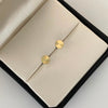 Topos Circulo Plano Diamantado Oro amarillo 18k 0,45 Gr / 4,1 mm