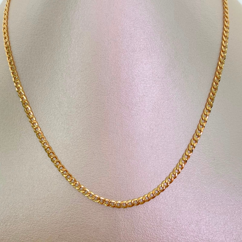 Cadena It Cubana Oro amarillo 18k 5,35 Gr / 2,8 mm / 60 Cm