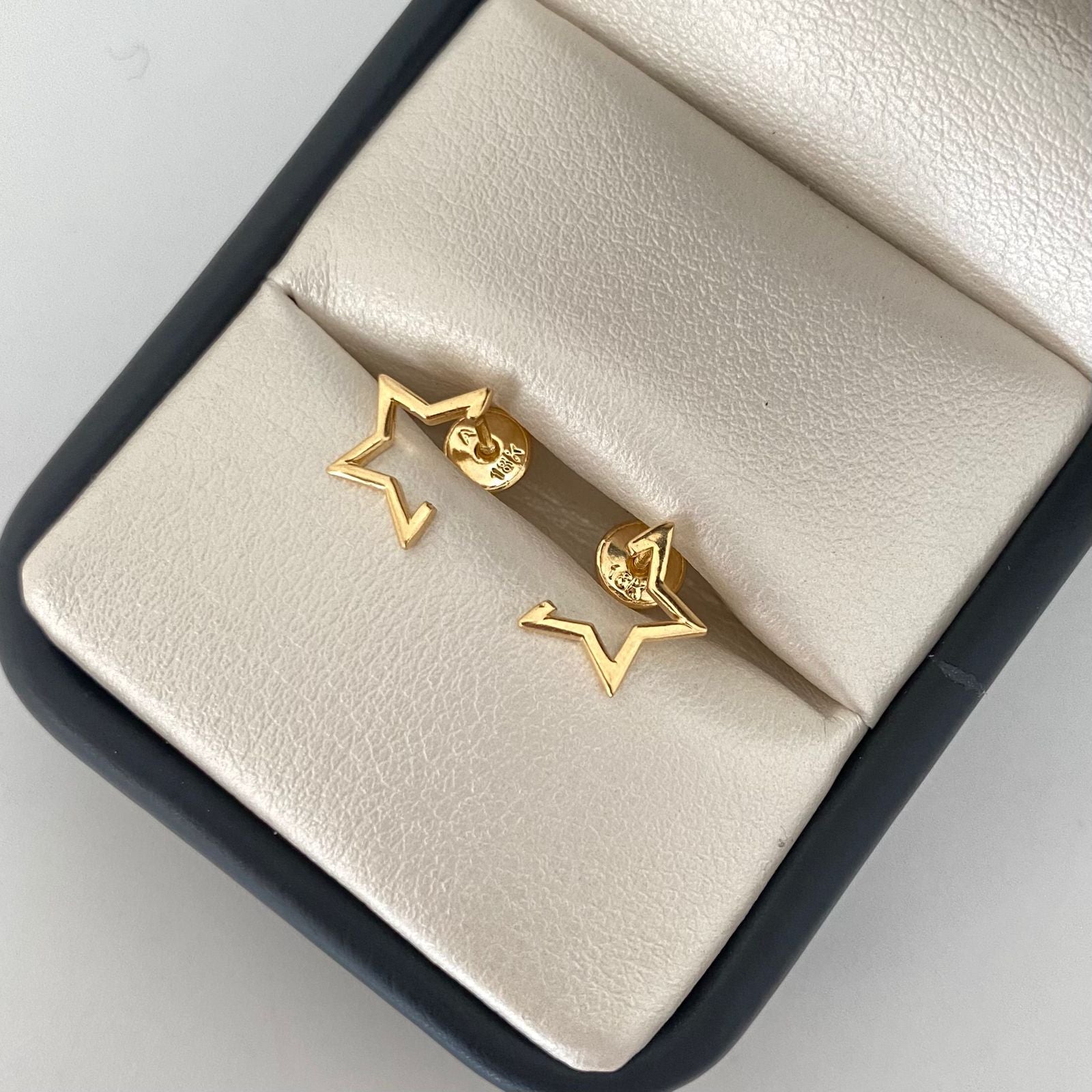 Topos silueta estrella Oro amarillo 18k 1,0 Gr / 1,03 mm