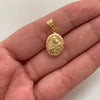 Dije Virgen del Carmen Oro amarillo 18k 0,95 Gr / 11,3 mm / 2,2 Cm