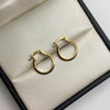 Candonga lisa Oro amarillo 18k 0,75 Gr / 1,5 Cm