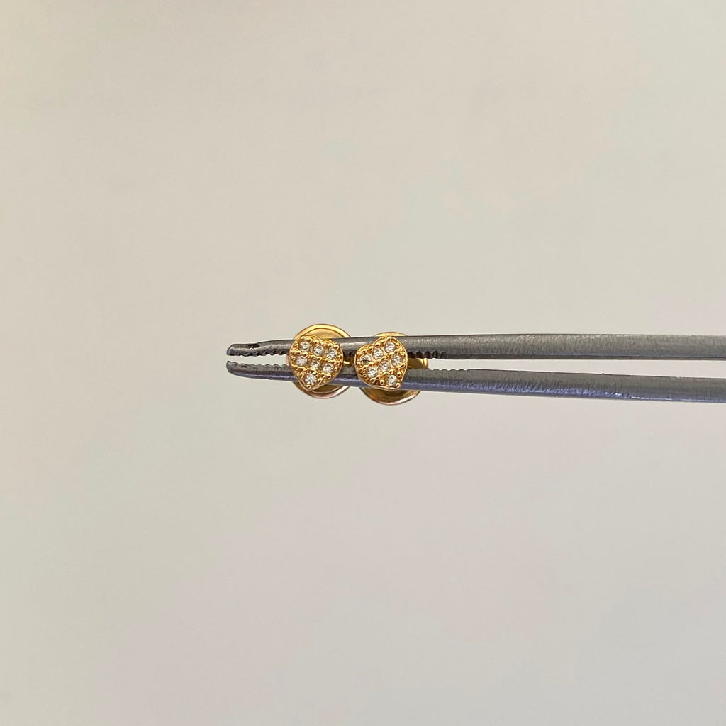 Topos Corazon Casting Blanco Oro amarillo 18k 0,5 Gr / 3,9 mm
