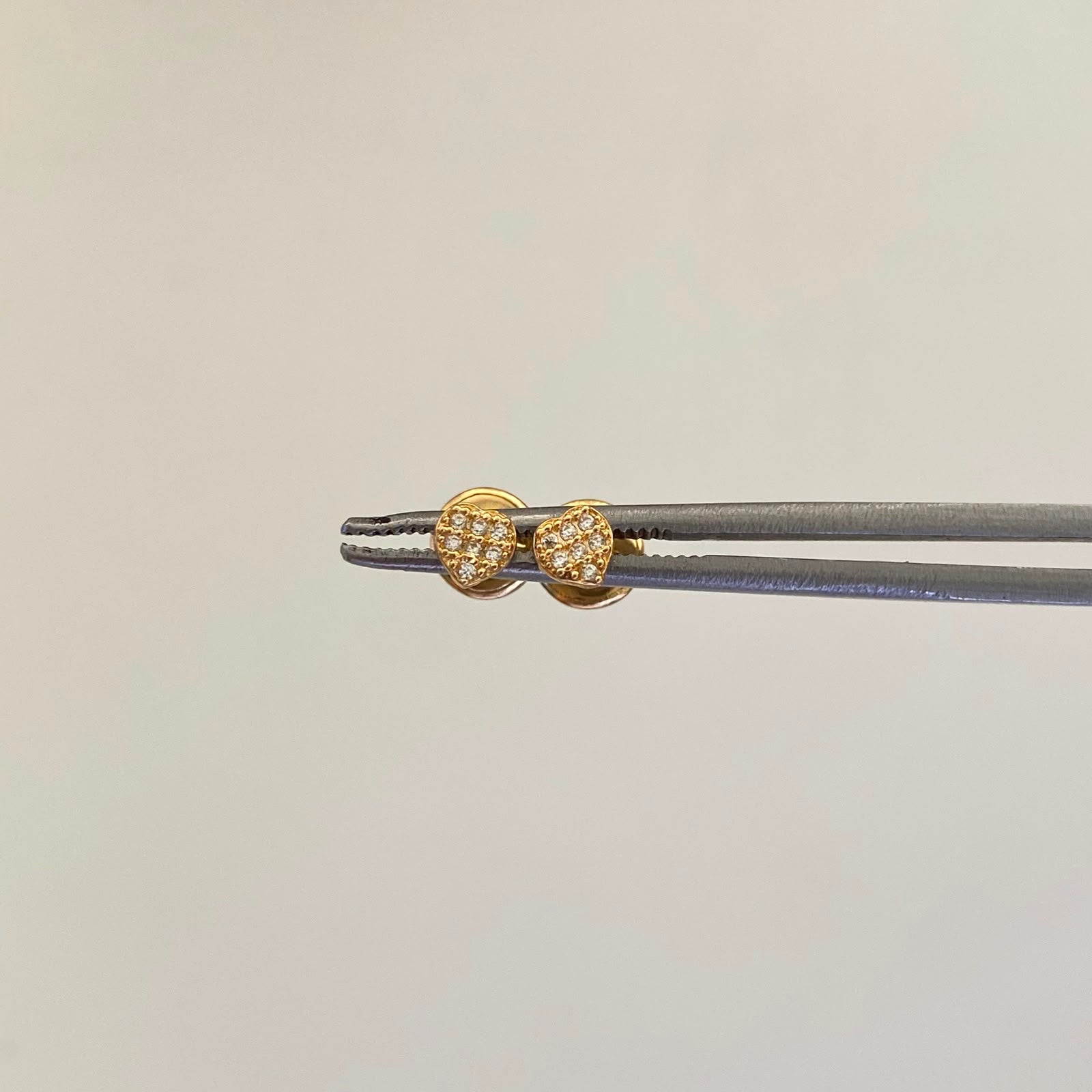 Topos Corazon Casting Blanco Oro amarillo 18k 0,5 Gr / 3,9 mm
