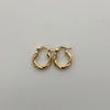 Candonga mini entorchada  Oro amarillo 18k 0,9 Gr / 1,2 Cm