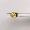 Anillo troquel cristo Oro amarillo 18k / Talla 10 3/4 / 3 Gr / 4,56 mm