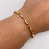 Pulso Rustico Oro amarillo 18k 4,60 Gr / 3,9 mm / 19,6 Cm Broche 0,40